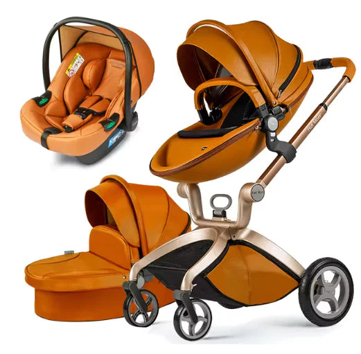 Cochecito Convertible de Lujo Plegable 3 en 1
