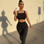 Conjunto de Top Corto y Leggings de Gimnasio Premium