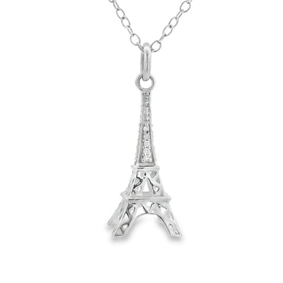 Pendentif de mode en diamant véritable en argent sterling