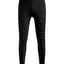 Black Grommet Lace Up Front Leggings - Korvel
