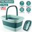 Bañera de pies plegable con rodillos de masaje - 2 paquetes