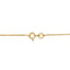 Collar con Colgante de Corazón Baño de Oro de 14K con Diamantes Champagne