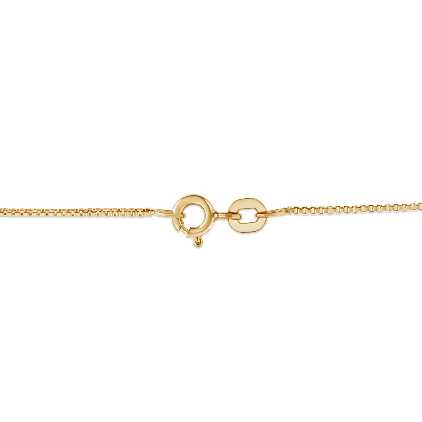 Collar con Colgante de Corazón Baño de Oro de 14K con Diamantes Champagne