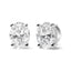 Pendientes de Stud de Diamante Ovalado Creado en Laboratorio de Oro Blanco de 14K