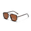 Lunettes de soleil carrées polygonales polarisées