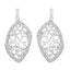 0.73 Carat Genuine White Diamond Sterling Silver Earrings