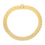 Bracelet en laiton doré 14k avec feuille de laurier et diamant