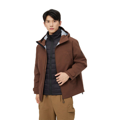 Chaqueta Cortavientos de Concha Dura para Aventuras al Aire Libre