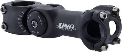 Kalloy 820 Stem de Bicicleta Ajustable - 110mm, 25.4mm de Abrazadera, Aluminio, Negro