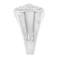14K White Gold Men's Diamond Band Ring with 1 cttw Diamonds