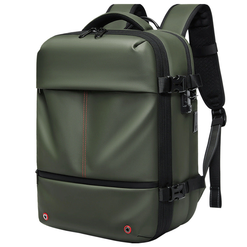 High-Capacity Water-Resistant Expandable Laptop Backpack