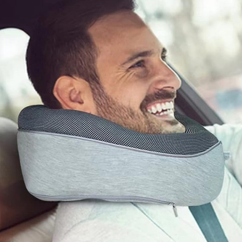 Premium Travel Neck Pillow - U-Shaped Memory Foam Cushion