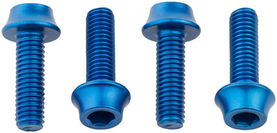 Wolf Tooth Water Bottle Cage Bolts - Set of 4 in Blue