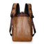 Korean Style PU Leather Backpack for Leisure Travel