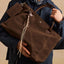 Premium Suede One-Shoulder Travel Tote Bag