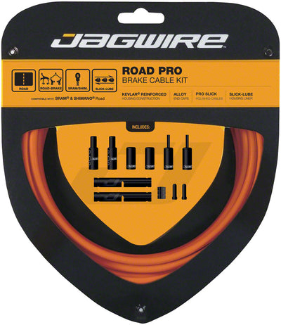 Jagwire Pro Brake Cable Kit for Road Bikes - Orange