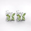 Pendientes de Peridoto Genuino de 1.00 Quilate en Plata Esterlina .925
