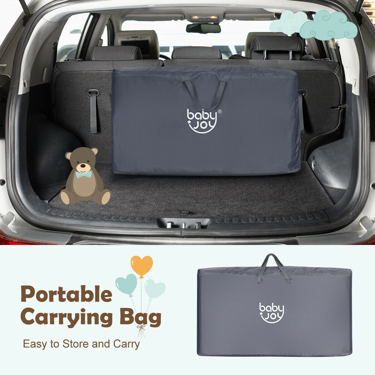 Travel Portable Baby Bed Side Sleeper Bassinet Crib - Gray