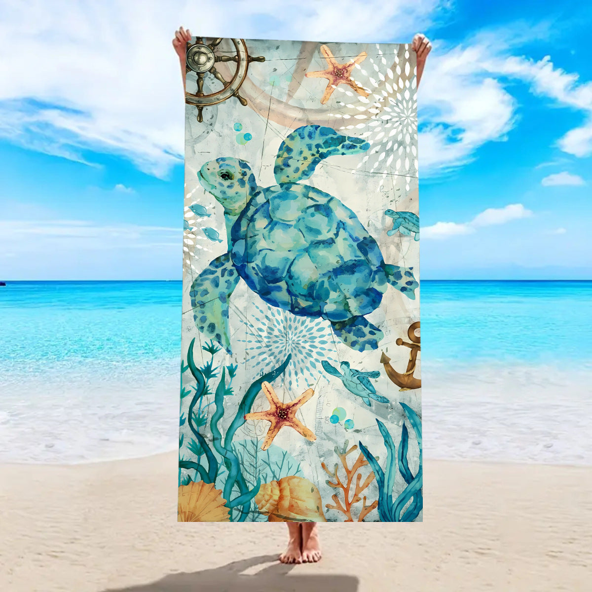 Quick-Drying Double-Sided Microfiber Beach Towel