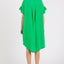 Robe à manches évasées avec boutons et poches
