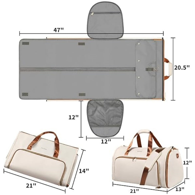 Sac à costume pliable en tissu convertible résistant à l'usure