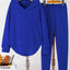 Textured Long Sleeve Hoodie and Pants Set