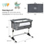 Travel Portable Baby Bed Side Sleeper Bassinet Crib - Gray