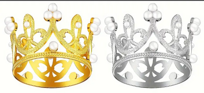 Mini Crown Cake Toppers - Korvel