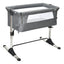 Travel Portable Baby Bed Side Sleeper Bassinet Crib - Gray