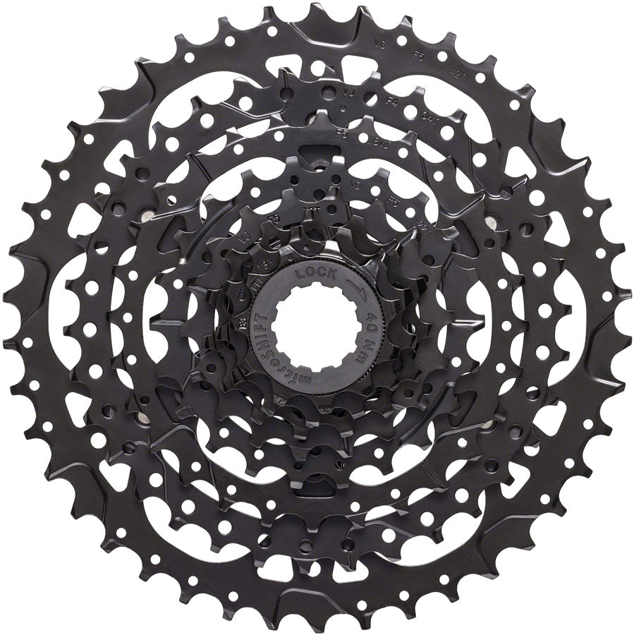 Cassette microSHIFT Acolyte de 8 velocidades - 11-42t Negro