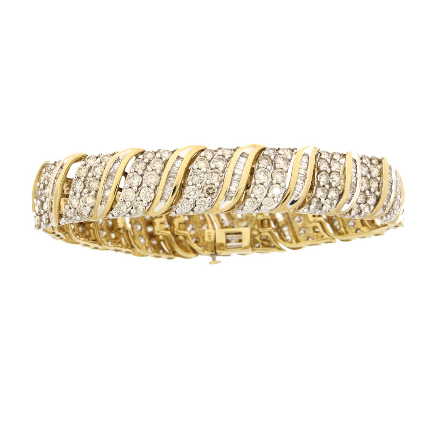 10.00ct Diamond Tennis Bracelet in 10KT Yellow Gold