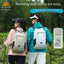 AZELA Lightweight Hiking Backpack, White Outdoor Travel Daypack With Multiple Pockets, Breathable Mesh Straps, Durable Casual Backpack For Men Women Camping Trekking - Korvel