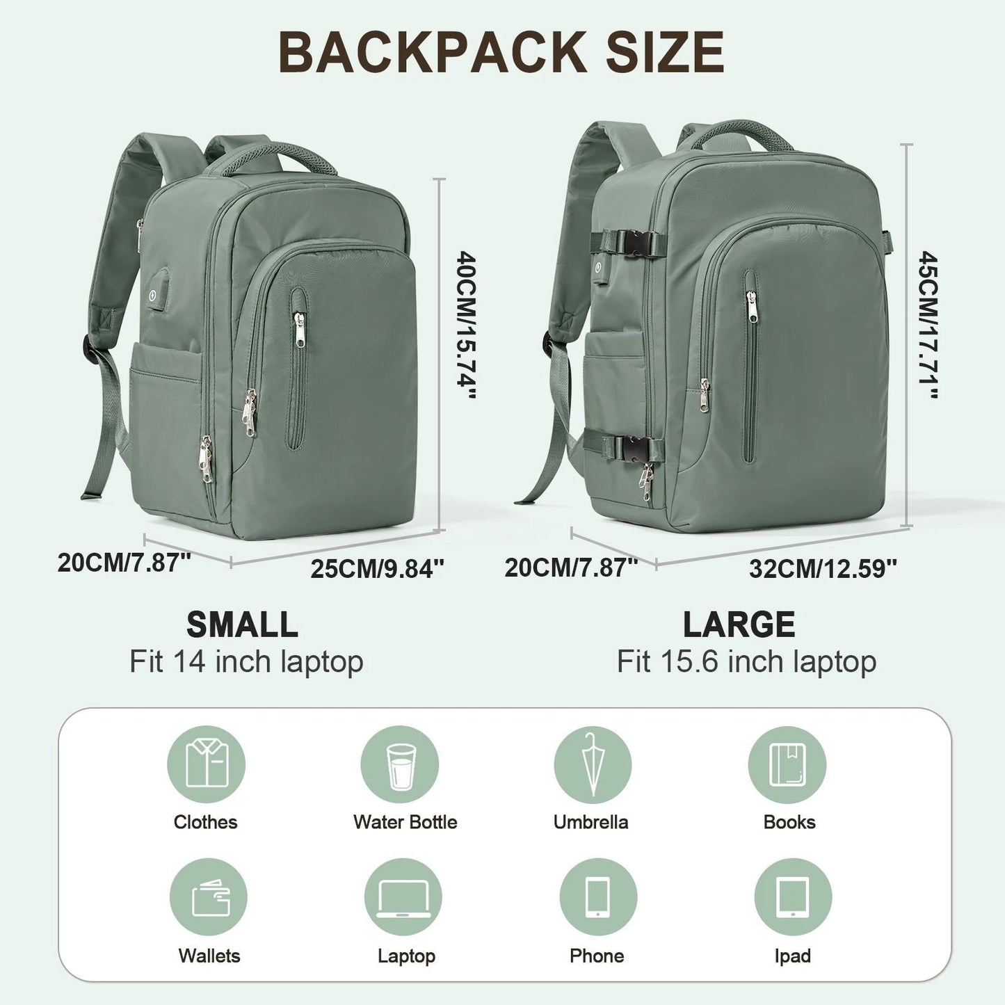 Premium Laptop Backpack for Women - Large Capacity Travel Bag