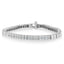 Pulsera de diamantes de corte princesa de oro blanco de 14K