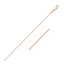 Chaîne classique en or rose 18 carats - 0,60 mm