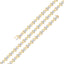 10k Yellow Gold Plated Sterling Silver Diamond Link Bracelet