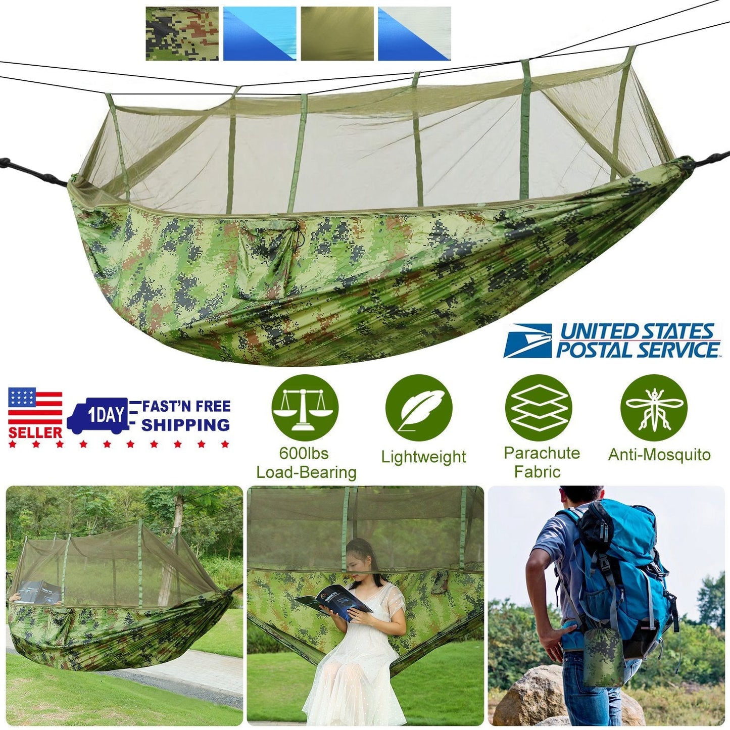 GBruno 600lbs Load Hammock for Two