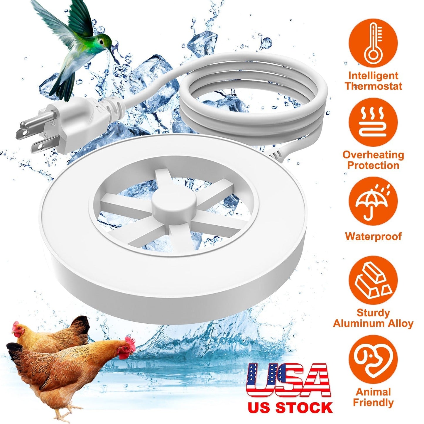 GBruno 70W Bird Bath Heater