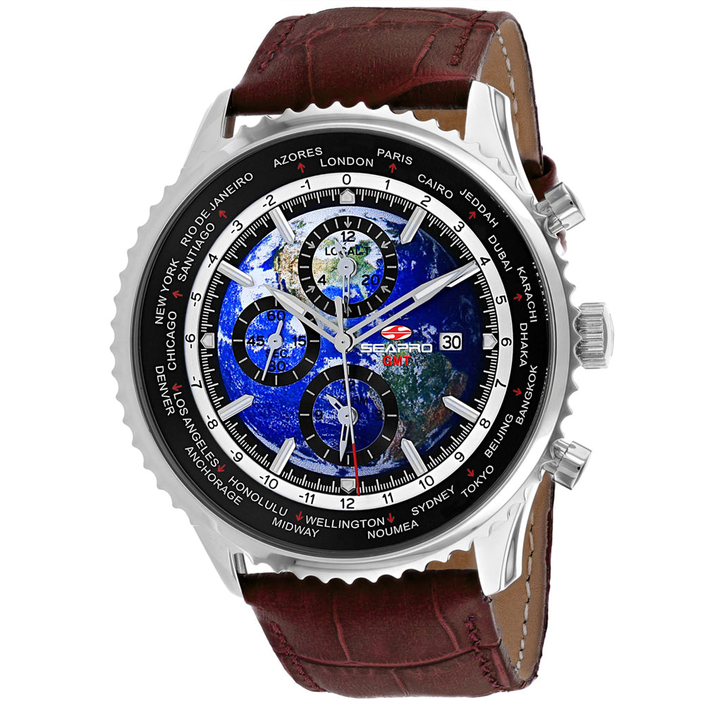 Montre GMT Seapro Men's Meridian World Timer