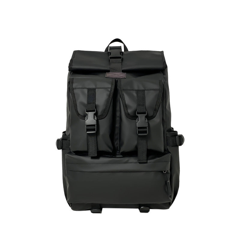 Mochila Negra Premium para Hombres - Bolsa de Viaje de Gran Capacidad