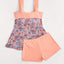 Tankini de Baño sin Mangas con Estampado de Malla Talla Grande