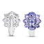 3.48 Carat Genuine Tanzanite Sterling Silver Earrings