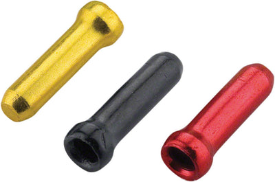 Embouts de câble Jagwire - 1,8 mm Or/Noir/Rouge (Sac de 90)