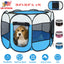 Portable Foldable Pet Tent Exercise Pen Kennel Removable Zipper Top and Bottom Water Resistant Indoor Outdoor Use For Dogs Cats Other Pets - Korvel