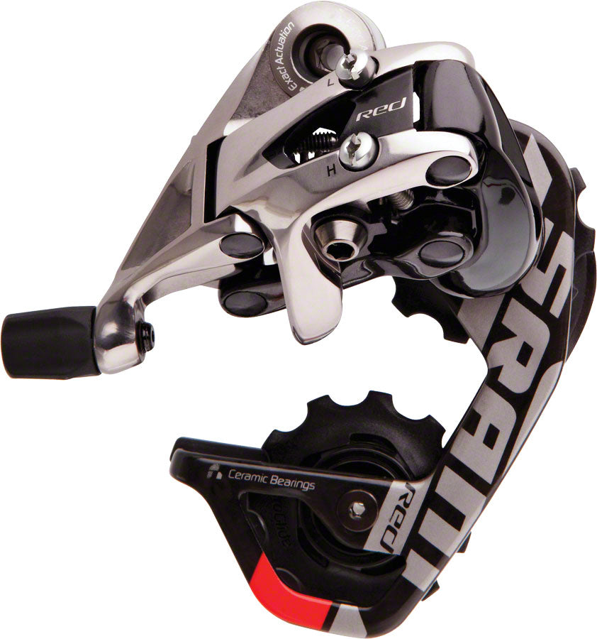 Dérailleur arrière SRAM Red - 10 vitesses à cage courte Noir/Argent