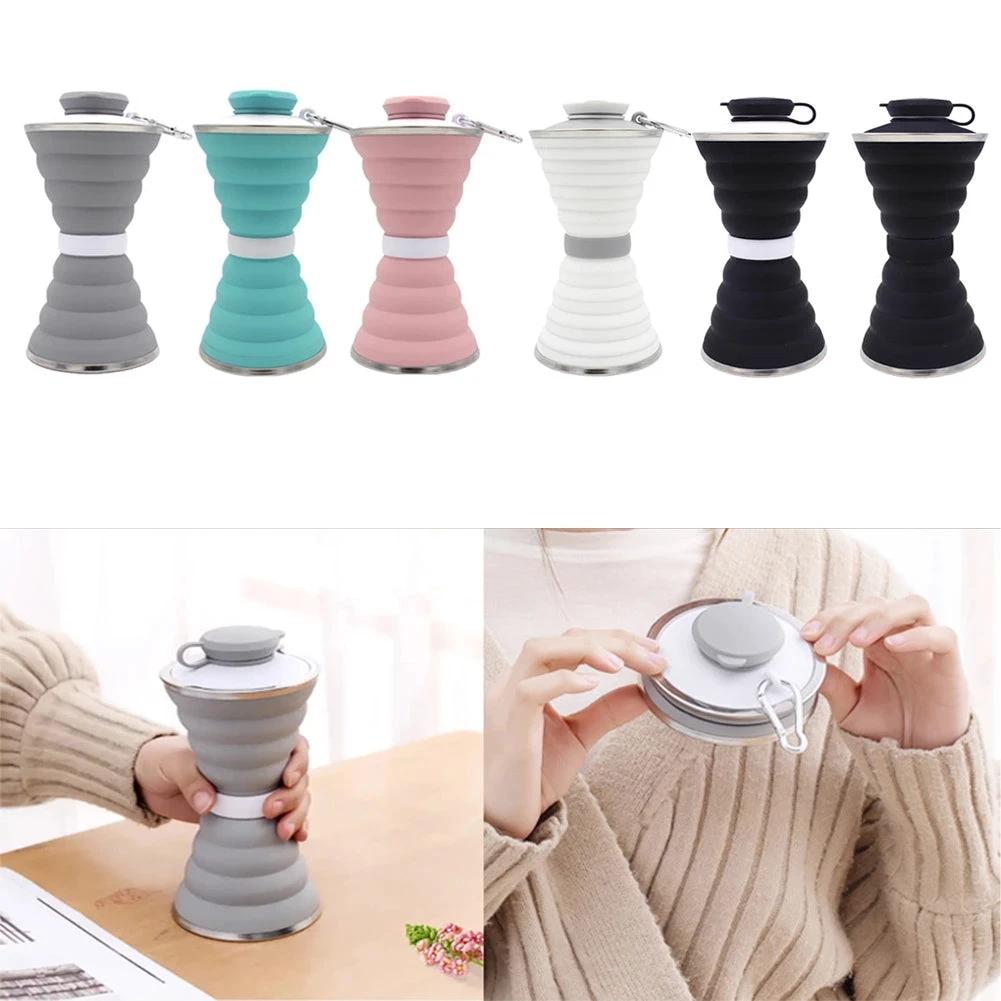 500ML Foldable Silicone Water Bottle for Travel