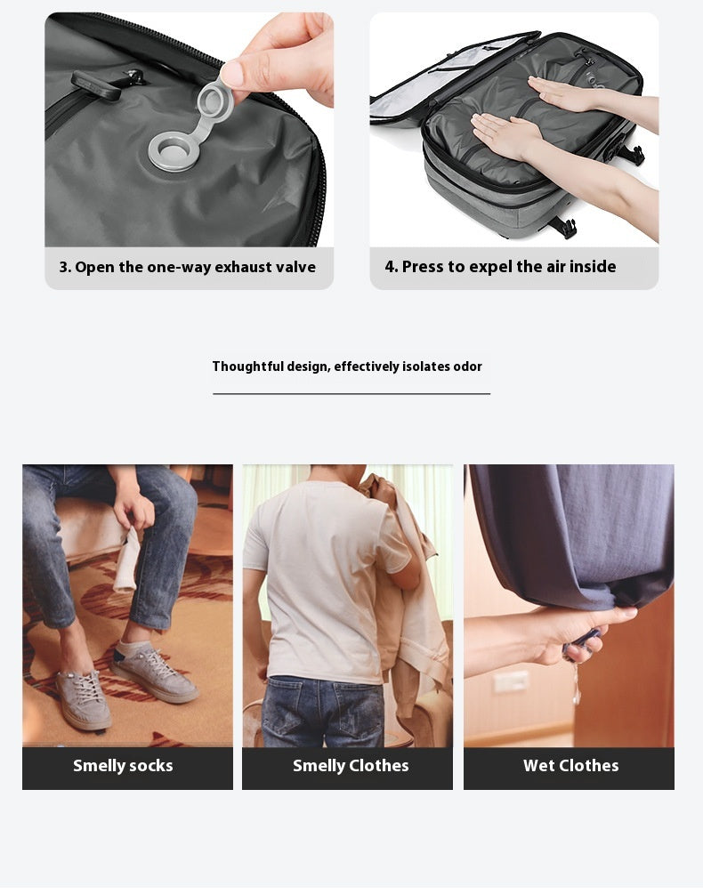 Mochila de Compresión Multifuncional para Viajes para Hombres y Mujeres