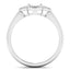 Anillo de Compromiso Semi Montura de Diamante Blanco de 0.20 Quilates en Oro Blanco de 14K