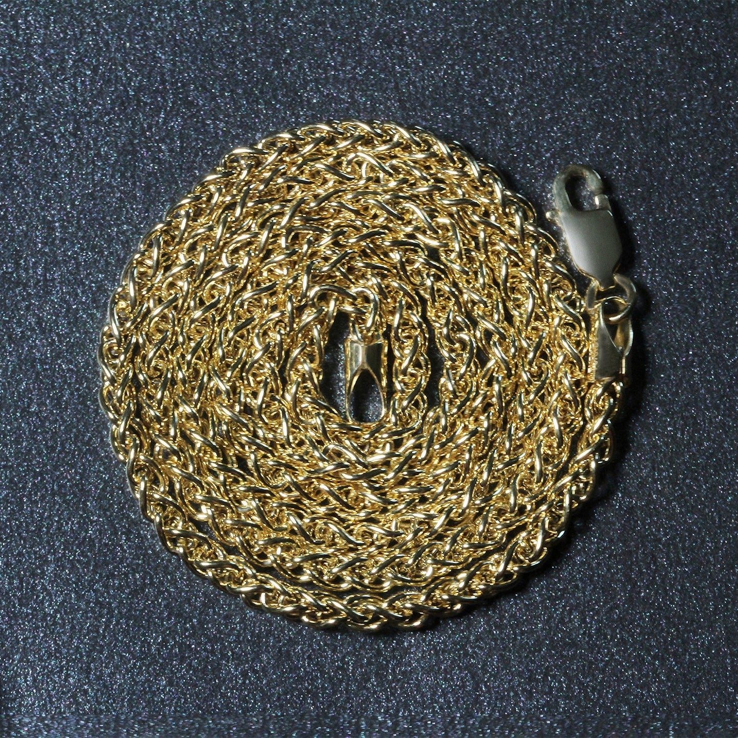 14k Yellow Gold Lightweight Wheat Chain Necklace