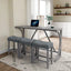 Bar Table Set with Power Socket for Dining and Game Rooms